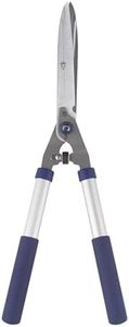 Spear & Jackson Shears Hedge Knotched Blade with Soft Grip Aluminium Handle, Sliver/Blue