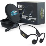 H2O Audio TRI 2 PRO Multi-Sport Waterproof Headphones with Charging Case - Bone Conduction Open Ear Underwater Headphones for Running, Cycling, and Swimming - Playlist+ to Record Streamed Music to MP3