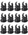 Pawfly Aquarium Heater Suction Cups Fish Tank Tube Light Sucker Holders 2.8 cm Fixing Clips for Large Aquarium Heating Rod and Submersible Light (Not For Airline Tubing), 12 Pack