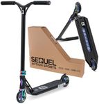 Sequel Rise Park Stunt Scooter – Complete Pro Trick Scooter with Aluminum Bar, 110mm Hollowcore Wheels, and IHC Compression (Black/Neo - Park)