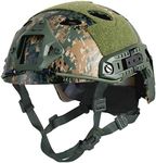 DLP Lightweight Tactical Bump Helmet - ImpaX Extreme - High Cut OPS Core Military Combat Airsoft Helmet - Fast MICH ACH - Includes - Night Vision Mount & Accessory Bundle Included (Digital Woodland)