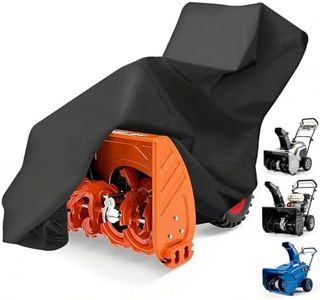 ANBANREY Snow Blower Cover Waterproof Heavy Duty, 420D Oxford Outdoor Snow Thrower Cover for Ariens/Toro/Honda, with Windproof Drawstring, Fits 24-32 Inch Two-Stage Snow Blowers