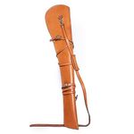 Hulara Genuine Handcraft Leather Rifle Case Western Scabbard fits 20 to 24 Inch Barrel Length Lever Action Rifle Shotgun Sheath Winchester Case for Wild Bunch Shooting