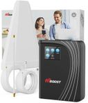 Hiboost Cell Phone Booster for Home | Boost 4G LTE & 5G Up to 4,200sq ft | Built-in Antenna & Easy to Install for All U.S. & Canadian Carriers-Verizon, AT&T, T-Mobile | 5G Booster FCC Approved