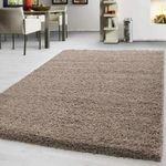 PRIME PLUS EXTRA THICK HEAVY 5CM PILE SOFT SHAGGY RUGS MODERN AREA RUGS BEDROOM HALL RUGS (Light Beige, 120 x 170cm)