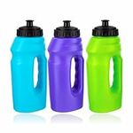 Water Bottle Large Non Toxic Sports Plastic Drinking Bottle with handle Leak proof Design Triton Drinks Bottle Bpa Free For Gym Cycling Camping Running Travel And Sports 700ml 1PC (PURPLE)