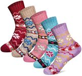 MORECOO Stocking Stuffers - Christmas Gifts for Women - Socks for Women - Thick Wool Soft Warm Cozy High Womens Socks