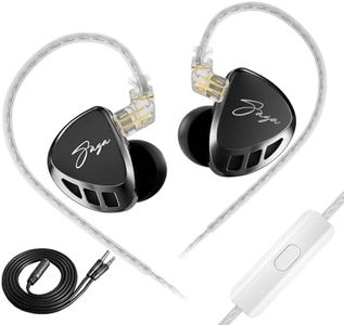 KZ Saga Wired Gaming Earbuds, High-Performance Inner Magnetic Dynamic Driver HiFi Gaming Headphone IEM, Stereo Sound Deep Bass Comfort-Fit Earphones with in-Line Controls Mic