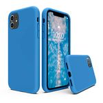 SURPHY Liquid Silicone Case Compatible with iPhone 11 Case, Soft Rubber Full Body Thickening Design Shockproof with Microfiber Cloth Lining 6.1 inch Phone Case for iPhone 11, Surf Blue