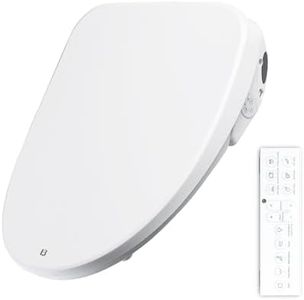 Elongated Bidet Toilet Seat X5, Electric Heated Toilet Seat, Bidet with Dryer, Endless Warm Water, Bidet with PREWETTING and AIR PURIFICATION, Smart Toilet Seat with Soft-Closing, White