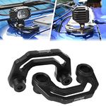 MWNYO 1 Pair Light Mount Brackets Compatible with Jeep Wrangler JL/JLU 2018+ & Gladiator JT 2020+ Easy to Install Rigid Pod Light Mount