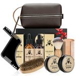 Beard Kit Gifts for Men, 9 Pcs Beard Care Grooming Kit, Beard Growth Kit Unique Men's Gifts for Dad Him Husband Boyfriend, Birthday Gifts for Men Anniversary Father's Valentines Day Gifts for Him
