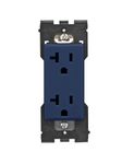 Leviton RER20-RN Renu Tamper-Resistant Outlet, 20-Amp, 125VAC, Rich Navy