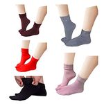 Khillayox Warm Woolen Winter Socks for Women and Girls WIth Thumb Lining Design Snow socks | Woolen Socks for Women Winter Wear Socks Multicolor, Pack of 5