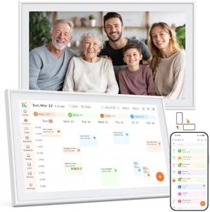 15.6" Digital Calendar Wall Touch Screen Family Planner Picture Frames Sync