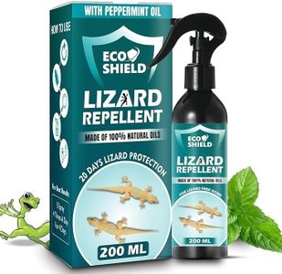 EcoShield Lizard Repellent Spray For Home 200ml | 100% Natural & Effective Pest Control Spray | Blend Of Peppermint & Citronella Oil | Anti Lizard Spray For Home | Safe For Kids And Adults (PACK OF 1)