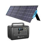 BLUETTI Portable Power Station EB70 GARY 716Wh 1000W Solar Generator with SP200S 220W Foldable Solar Panel Included ,w/ 2 AC Outlets LiFePO4 Battery Pack for Outdoor Camping Home Vanlife Off Grid