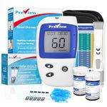 Preview Blood Sugar Monitor Blood Sugar Test Kit Blood Glucose Monitors with 50 Glucose Test Strips for Diabetics Home Use in mmol/L Accurate and Easy to Use Diabetes Testing Kit with Carrying Case