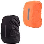 MOPHOEXII 2 Pack Waterproof Rain Cover for Backpack, Backpack Rain Cover with Reflective Strip，Rucksack Rain Cover for Bicycling/Hiking