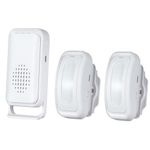 Motion Sensor Doorbell Entry Alert, Shop Store Office Business Home Security Welcome Buzzer Monitor Alarm, Wireless Door Chime with 2 Sensor & 1 Receiver