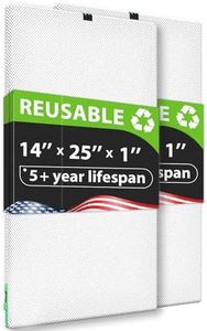 REair 14x25x1 Air filter Pro Kit, Washable and Reusable Air Filter 14x25x1 for AC HVAC Furnace, MERV 8 Air Filters Machine Washable & Dryer Friendly, AC Furnace Air Filter, Include 2 Filters&1 Frame