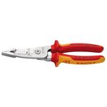 KNIPEX 13192 13 76 200 ME Wire Stripper Metric Version Insulated with Multi-Component Grips, VDE-Tested Chrome-Plated 200mm