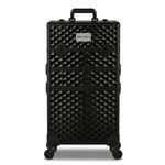 SHAMAX® Professional Rolling Makeup Case, Cosmetic Organizer Trolley, Makeup Artist Trolley for Hairdressers/Salons/Beauty Lovers, 360° Universal Wheels (AB3/Trolley)