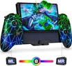 Mocagen Switch Controllers for Nintendo Switch/OLED Games Handheld Mode, Wireless Swtich Pro Controllers with Hall Effect Joystick & Trigger/Programming/Big Grip/RGB/Turbo