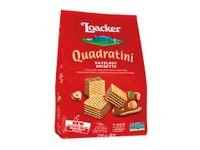 Loacker Quadratini Premium Italian Hazelnut Wafer Cookies, 250g/8.82oz, Hazelnut, 250 Grams