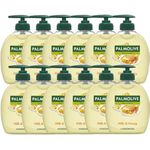 Palmolive Naturals Milk & Honey Liquid Hand Soap 12x300ml multipack, vitamin E hand soap to nourish skin, leaves hands feeling soft, with plant-based milk, ingredients of 96% natural origin*