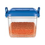 MILTON Silo 14 Plastic Storage Containers, 1 Piece, 14.45 Litres, Blue | Storage Jar | Kitchen Organiser | BPA Free | Stackable | Modular | Nestable