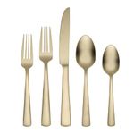 Oneida B1025020AL21 Aptitude Champagne Satin 20 Piece Flatware Set