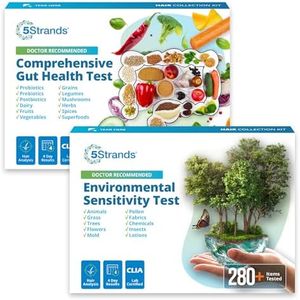 5Strands Comprehensive Gut Health Test + Beauty Hygiene Sensitivity Test Bundle, At-Home Hair Analysis for Adults & Kids, Identify Food Intolerances & Personal Care Ingredient Sensitivities