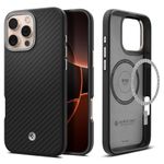 Spigen Case for iPhone 16 Pro Case, Enzo Aramid Designed for Apple iPhone 16 Pro - Matte Black