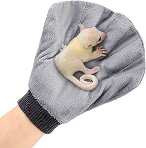 Unittype 2 Pcs Sugar Glider Bonding Mitt Calming Hedgehog Glove Supplies Hamster Glove Accessories Animal Anti Bite Handling Gloves Calming Sleeping Glove for Sugar Glider Small Animals Rats Pet