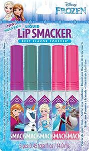 Lip Smacker Disney Frozen Liquid Lip Gloss Party Pack, Set of 5 Flavored Lip Glosses