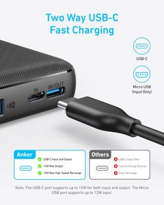 Anker PowerCore 10K Portable Power Bank – 10000mAh Fast Charging