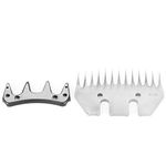 Sheep Shears Blades, Stainless Steel Shearing Comb Replacement for Universal Sheep Cutter, 2Pcs Shearing Clipper Kit for Hose Sheep Cattle (13 Teeth Stright)