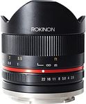 Rokinon 8mm F2.8 UMC Fisheye II (Black) Fixed Lens for Canon EF-M Mount Compact System Cameras (RK8MBK28-M)