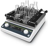 LAB FISH Digital Orbital Shaker Table Adjustable Speed 40-200RPM,Workplate 9.85"x9.85" Capacity 2KGS,Laboratory Orbital Rotator Shaker with Timer(1min-23h59min) & Continuous Mode for Chemical