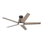 Luminance Kathy Ireland Home Floret Eco Indoor/Outdoor Ceiling Fan with LED Modern Fixture with DC Motor, 5 Blades and Removable Lighting | Damp Rated, 60 Inch, Oil Rubbed Bronze