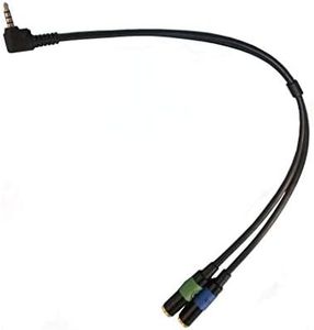 Headset Buddy Line-level Audio Input Plus Headphone Output Adapter for iPhone & Android Smartphones (Mic-Line-Plus)