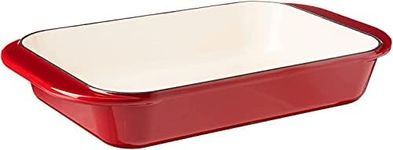 Cuisinart CI1136-24CR Chef's Classic Enameled Cast Iron 14-Inch Roasting/Lasagna Pan, Cardinal Red,Red;