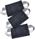 SLIFEOW Quiet Door Silencer & Nursery Latch Cover - Noise-Reducing Cushion Pads Prevent Slamming, Soft Close Door Closer for New Parents & Light Sleepers (3-Pack, Dark Gray, 4.1x3.1in)