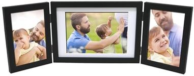 Clay Roberts Triple Photo Picture Frame 6 x 4, Black, Holds 3 Photographs, Picture Frame, 6x4 10 x 15 cm Picture Frames, Black Frames, Photo Frame, 6x4 Photo Frames, Picture Frames, 4x6 Photo Frames