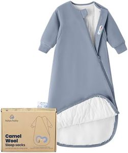 KaiyaBaby Organic Cotton Baby Sleep Sack, Long Sleeve 1.0 TOG, 18-36M