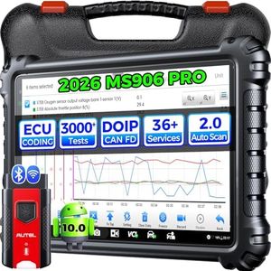 Autel MaxiSYS MS906 PRO Scanner: 2025 MS906Pro 2.0 Same as MS906 MAX Up of MS906BT MP900BT MS908, OE-ECU Coding, CAN FD DoIP, 36+ Reset, Bidirectional 3K+ Test, All Sys, Auto Scan 2.0, FCA, 10.0 OS