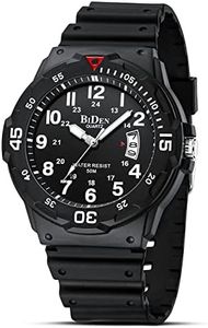 HANPOSH Montre Homme Montres Bracelets Etanche Design Analogique Lumineuses Acier Inoxydable Cadran Calendrie Fashion