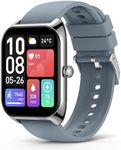 LIMTZOPY Smart Watch for Women Men (Answer/Make Call), 2.02" Smartwatches with 110+ Sport Modes, Blood Pressure Blood Oxygen Heart Rate Sleep Monitor, IP68 Waterproof Fitness Watch (Silver)
