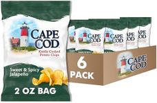 Cape Cod Potato Chips, Sweet and Spicy Jalapeno Kettle Chips, 2 Oz (Pack of 6)